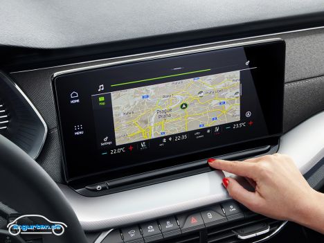 Der neue Skoda Octavia IV Combi - Großer Touchscreen für nahezu alles.