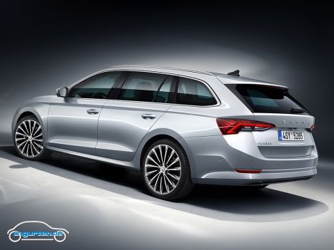 Der neue Skoda Octavia IV Combi - Heckansicht