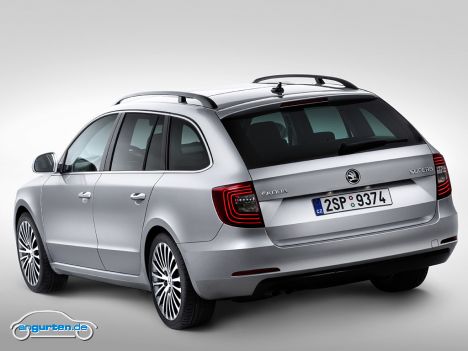 Skoda Superb Combi Facelift 2014 - Parallel zur Superb Limousine wird auch der Combi auf Vordermann gebracht.