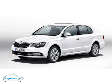 Skoda Superb Limousine Facelift 2014 - Nach der Einführung des Skoda Octavia und des Rapids macht Skoda sich nun auf, die anderen Modelle ins neue Design zu bringen.