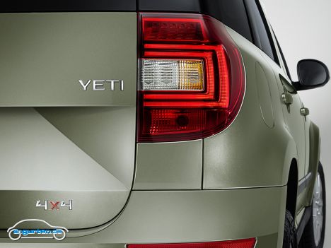 Skoda Yeti Outdoor - Die Rückleuchten bleiben bei beiden Varianten des Yeti gleich.