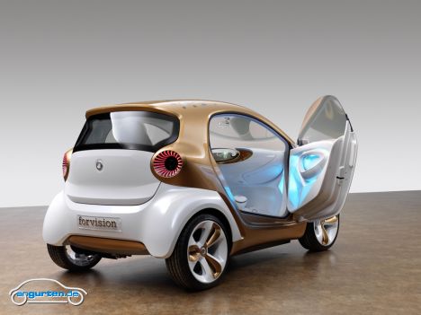 Smart Forvision Concept Car - Sparsame OLED sorgt für die Beleuchtung des Innenraums