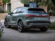 Audi Q3 SUV (FJ, 2026) - Hinten gibt es beim Q3 SUV das wohl unerlässliche LED-Gespiele. Auf die rot beleuchteten Ringe könnten wir persönlich gut verzichten.