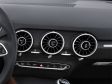 Audi TT Coupe 2014 - In den Luftauslässen der Mittelkonsole sind direkt die Infos für die Klimaanlage integriert. Charmant, oder?