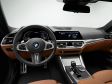 BMW 4er Coupe (G22) MJ 2021 - Im Innenraum hört es mit der Eigenständigkeit allerdings auf. Im Cockpit ist alles so, wie von der aktuellen 3er Reihe gewohnt.