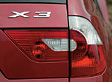 BMW X3, Rückleuchten und Typenschild