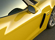 Corvette Z06, Detail: Tür, Außenspiegel und seitliche Lufteinlässe
