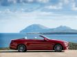 Mercedes E-Klasse Cabrio - Facelift 2022 - Seitenansicht offen, rot