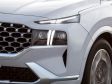 Hyundai Santa Fe Facelift 2022 - Detail Frontscheinwerfer - wie schon erwähnt finden wir das gewöhnungsbedürftig