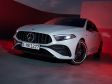 Mercedes A-Klasse Facelift 2023 - Das Facelift der A-Klasse von Mercedes beschränkt sich auf minimale Eingriffe. Zum Beispiel unten an der Schürze und am Kühlergrill.