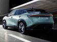 Nissan Ariya 2026 - Facelift - Hinten wird nur an Details wie zum Beispiel an den Stoßfängern gearbeitet.