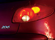 Peugeot 206, Heckleuchten - Nacht