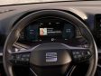 Seat Ibiza MJ 2026 (Facelift 2025) - Lenkrad und Fahrer-Info-Display.