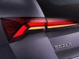 Skoda Scala Facelift 2023 - Heckleuchte im Detail