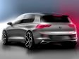 VW Golf VIII - Designskizze hinten