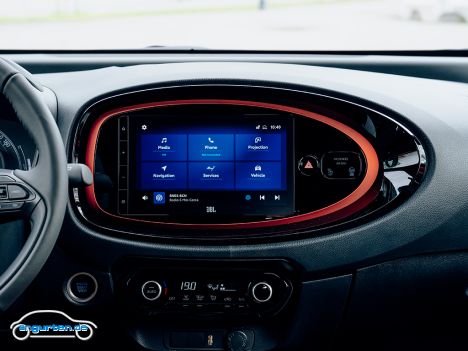 Toyota Aygo-X (MJ 2023) - Infodisplay - Mittelkonsole