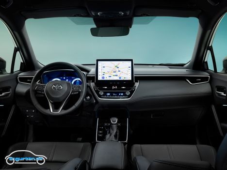 Toyota Corolla Cross Facelift MJ 2026 - Der Innenraum wird vergleichsweise wenig verändert.