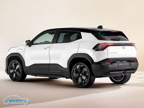 Toyota Urban Cruiser (2025) - 106 kW leistet der kleine Motor mit einer 49 kWh Batterie. Frontantrieb.