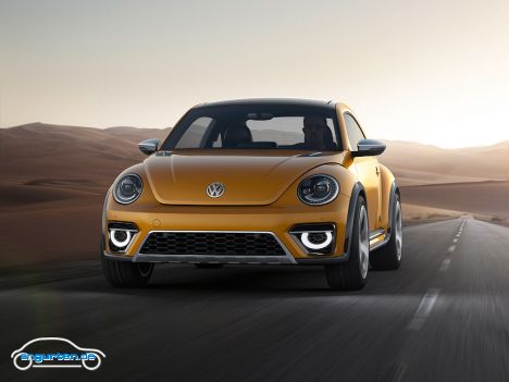 VW Beetle Dune Concept - Die Karosserie des Beetle Dune ist ein wenig höher gelegt um das Buggy-Feeling zu ermöglichen.