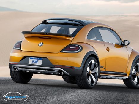 VW Beetle Dune Concept - 210 PS stecken in dem Strandkäfer, von Null auf 100 kommt er in 7,3 Sekunden.
