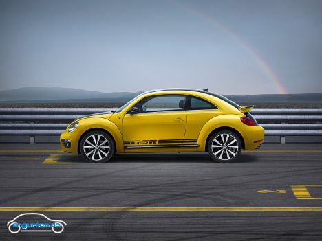 Der Beetle GSR wird mit 19 Zoll Leichtmetallfelgen und 235/40er Reifen ausgeliefert.