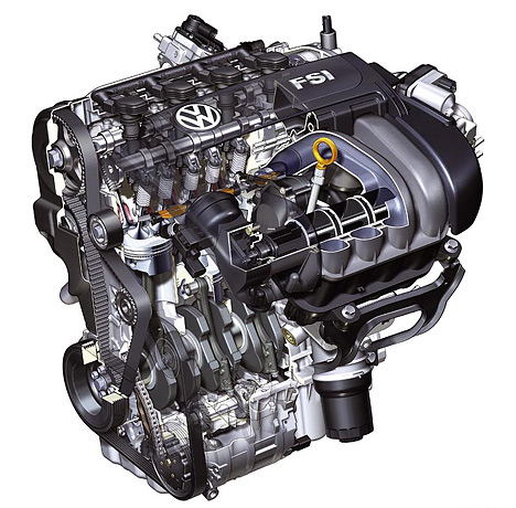 Benzin-Direkteinspritzung beim VW Golf: Der 2.0 l FSI-Motor 110 kW (150 PS)