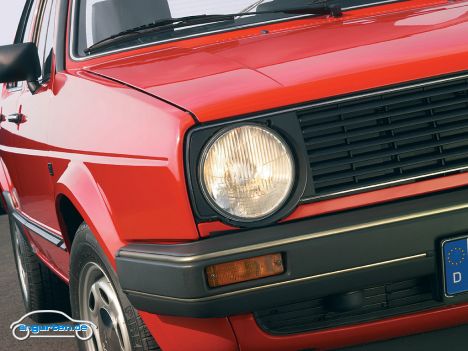 VW Golf II - Der Golf II kam noch mit runden Scheinwerfern