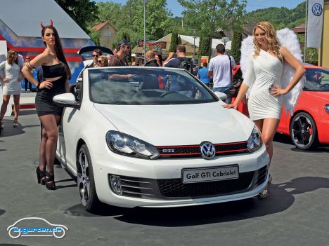 Bei diesem Bild träumt man unter anderem von den 210 PS unter der Haube des neuen Golf VI GTI Cabrios