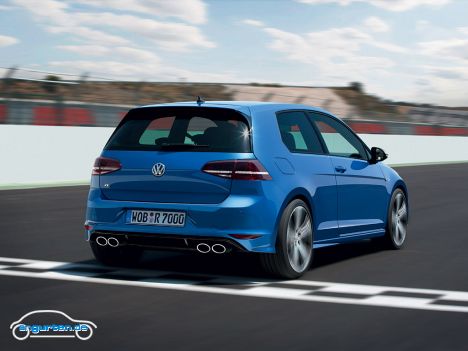 VW Golf VII R - So kommt der R in der Schaltversion auf einen kombinierten Verbrauch von 7,1 Litern (8,5 Liter beim Vorgänger). Mit DSG sind es sogar nur 6,9 Liter.