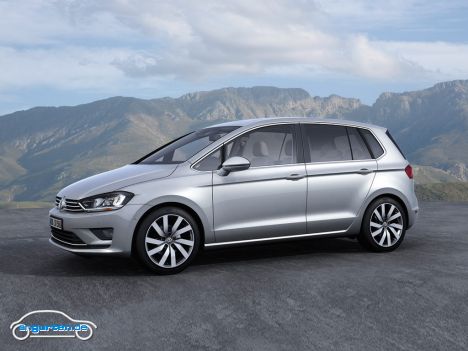 VW Golf VII Sportsvan - Das ist gegenüber dem Golf Plus deutlich erwachsen geworden und trägt auch einen anderen Namen.