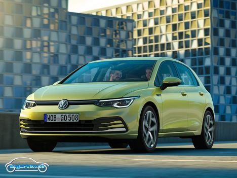 VW Golf VIII - Serienmäßig mit LED-Scheinwerfern vorne …