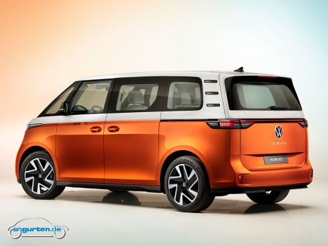 Der neue VW ID.Buzz - Farbkombi Orange / Weiß