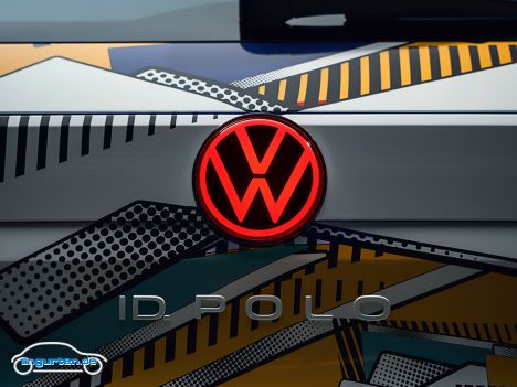 VW ID. Polo - Das VW-Logo beleuchtet.