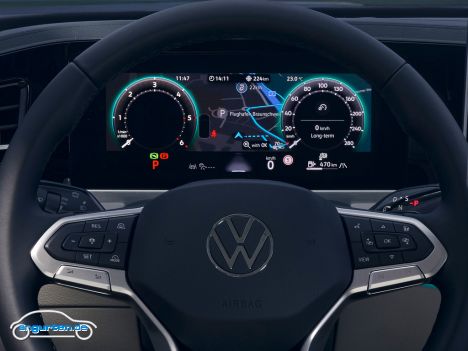 Das digitale Kombiinstrument ist ebenfalls Serie im neuen VW Passat Variant.