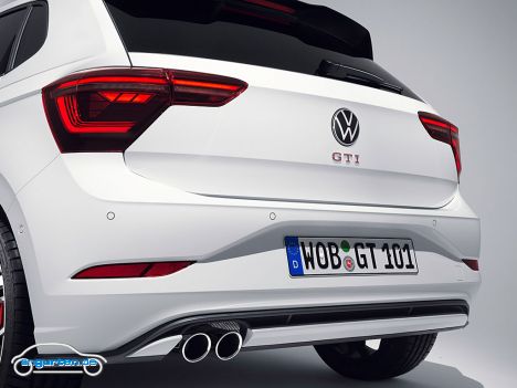 VW Polo VI GTI Facelift 2021 - Heck, Detail