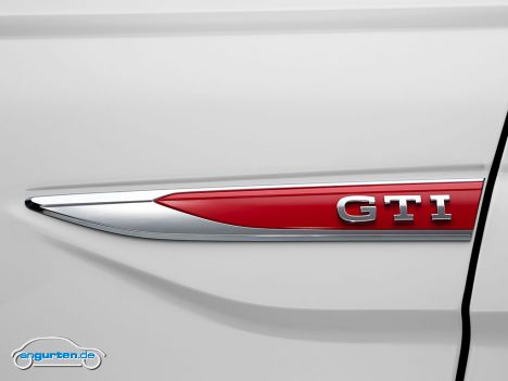 VW Polo VI GTI Facelift 2021 - GTI Logo an der Seite