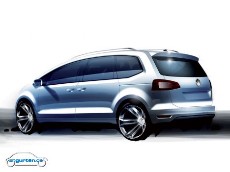 VW Sharan - Designskizze