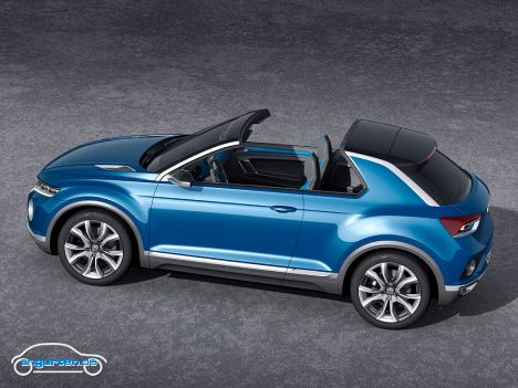 VW T-ROC - Die Studie T-ROC ist nun ein Entwurf auf Basis des Golf.