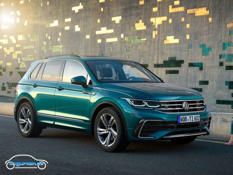 VW Tiguan II Facelift 2021 - Ein leichtes Facelift gab es zum Modelljahr 2021 für den VW Tiguan.