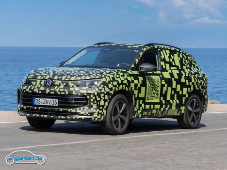 VW Tiguan III (getarnt) - Letzte Erprobungsfahrten macht VW derzeit mit dem neuen Tiguan, der im Herbst vorgestellt werden soll.