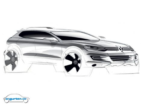 VW Touareg - Designskizze