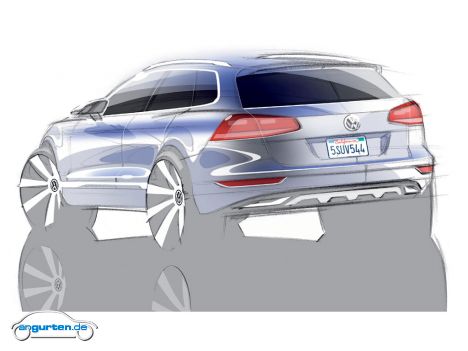 VW Touareg - Designskizze