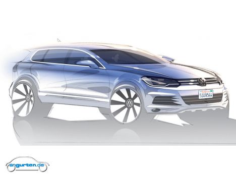 VW Touareg - Designskizze