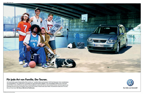 Touran - Familienauto (VW-Anzeige)