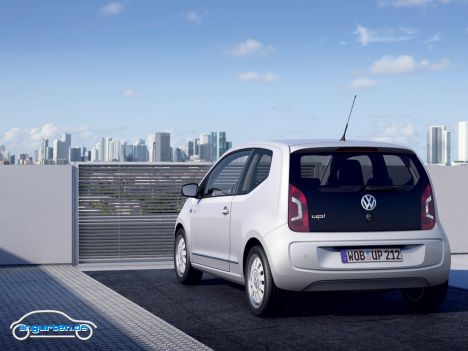 VW up! - 3,54m lang ist der up! und 1,64 Meter breit.