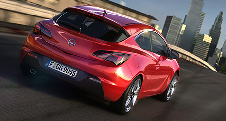 Rau Fussmatten Highlight rot Opel Astra J GTC Coupe ab Bj 1/12 