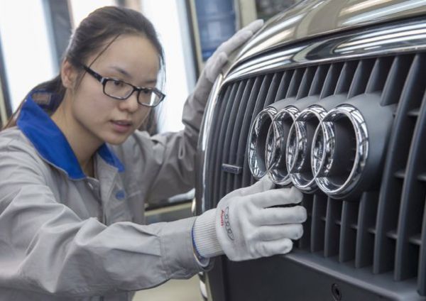 Audi liefert mehr als 400.000 Autos in China aus.