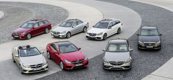 Insgesamt 7 Varianten umfasst das Programm der E-Klasse derzeit. Bald ein eigener Chauffeur? Bild: Mercedes