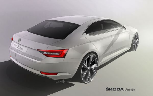 Noch gibt es nur eine Designskizze - die macht allerdings Lust auf mehr... Bild: Skoda