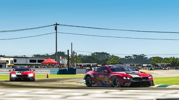 Virtueller BMW M8 GTE in Sebring: Motorsport in Zeiten der Krise. Bild: BMW